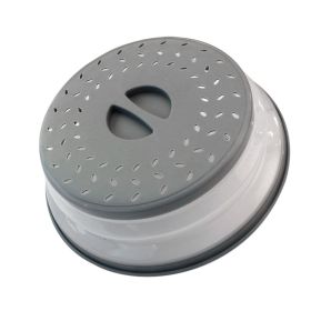 1pc Collapsible Microwave Splatter Cover For Food; Multifunctional Silicone Folding Fresh-keeping Cover; Oil-proof Splash-proof Cover
