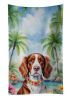 Welsh Springer Spaniel Luau Kitchen Towel Dish Cloths Guest Hand Towel Decorative Bathroom Towel for Face,Tea, Dishcloth, Kitchen and Bath