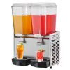 VEVOR Commercial Beverage Dispenser, 20.4 Qt 18L 2 Tanks Ice Tea Drink Machine, 590W 304 Stainless Steel Juice Dispenser with 41°F-53.6°F Thermostat C