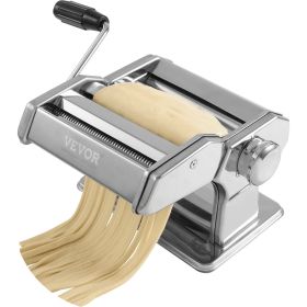 VEVOR Pasta Maker Machine, 9 Adjustable Thickness Settings Noodles Maker, Stainless Steel Noodle Rollers and Cutter, Manual Hand Press, Pasta Making K