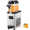 VEVOR Commercial Slushy Machine, 6L/1.6 Gallons 25 Cups Single-Bowl, 300W 110V, Stainless Steel Margarita Smoothie Frozen Drink Maker, Slushie Machine