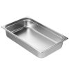 VEVOR 6 Pack Hotel Pans, Full Size Anti-Jam Steam Pan, 0.8mm Thick Stainless Steel Restaurant Steam Table Pan, 4-Inch Deep Commercial Table Pan, Cater