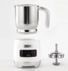 550W Electric milk foam device LED touch control 0.4L cold foaming 360°, rotating base detachable hot and cold foam device and steamer SUS304 can adju