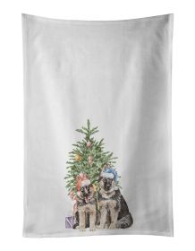 NEW German Shepherd Momma Baby Christmas Presents and Tree Kitchen Towel Set of 2 White Dish Towels Decorative Bathroom Hand towel for Hand, Face, Hai