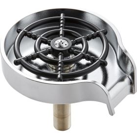 VEVOR Glass Rinser, 10 Powerful Spraying Jets 360° Rotating Cup Rinser for Sink, Wearproof ABS Kitchen Sink Faucet Cup Washer & ABS Cup Holder for Bab