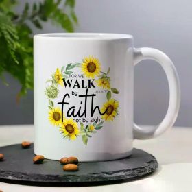 "The Righteous Man Walks In His Inte Grity" Funny Ceramic Coffee Mug - 11oz Milk Cup Water Mugs With Sayings, Tea