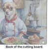 NEW Chihuahua The Chef Glass Cutting Board Decorative Tempered Glass Kitchen Cutting and Serving Board Large Size Chopping Board
