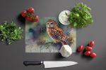 NEW Tawny Owl Glass Cutting Board Decorative Tempered Glass Kitchen Cutting and Serving Board Large Size Chopping Board
