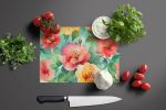 NEW Georgia Cherokee Rose in Watercolor Glass Cutting Board Decorative Tempered Glass Kitchen Cutting and Serving Board Large Size Chopping Board