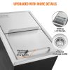 VEVOR Drop in Ice Chest, 18"L x 12"W x 14.5"H Stainless Steel Ice Cooler, Commercial Ice Bin with Sliding Cover, 40.9 qt Outdoor Kitchen Ice Bar, Drai