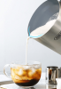 500WAutomatic milk heater cold / hot milk foam foam 300ml LED Touch cappuccino protein powder mixer cold foam 360°, rotating base can adjust the tempe