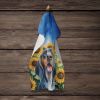 American English Coonhound in Sunflowers Kitchen Towel Dish Cloths Guest Hand Towel Decorative Bathroom Towel for Face,Tea, Dishcloth, Kitchen and Bat