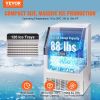 VEVOR Commercial Ice Maker, 265lbs/24H, Ice Maker Machine, 126 Ice Cubes in 12-15 Minutes, Freestanding Cabinet Ice Maker with 88lbs Storage Capacity