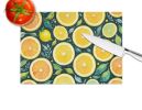NEW Colorful Lemons Glass Cutting Board Decorative Tempered Glass Kitchen Cutting and Serving Board Large Size Chopping Board