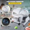 VEVOR 240W Commercial Meat Slicer, Electric Deli Food Slicer, 10" Carbon Steel Blade Electric Food Slicer, 350-400RPM Meat Slicer, 0 - 0.47 inch Thick