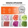VEVOR Manual Vegetable Fruit Slicer, 0-0.5"/0-12mm Thickness Adjustable Commercial Slicer Machine, Stainless Steel Food Cutter Slicing Machine with 2
