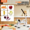 VEVOR Commercial Vegetable Slicer, 1/4 inch Fruit Slicer, Stainless Steel and Aluminum Alloy Vegetable Cutter Slicer Machine, Manual Slicer with Non-s