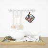 Cavalier Spaniel Luau Pair of Pot Holders Kitchen Heat Resistant Pot Holders Sets Oven Hot Pads for Cooking Baking BBQ, 7 1/2 x 7 1/2