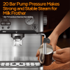 W1002P292428 1350W Semi-automatic Coffee Machine 20Bar Professional Concentrated Coffee Maker Compatible with ESE POD 1.5L Water Tank, Capsule Filter