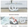 Table and chair set.63"x35.4 Rectangular Transprant Tempered glass Dining Tabletop with White MDF OC shaped bracket.Paried with 4 White high-quality P