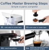 1350W  Semi-automatic coffee machine 19Bar (ULKA) high pressure pump extraction 1 cup / 2 cup espresso machine 1.8L water