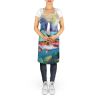 Rainbow Trout Apron Cooking Kitchen Server Baking Crafts Gardening for Adult Women Men, Unisex, Large, Multicolor