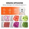 VEVOR Electric Vegetable Slicer, 0-0.5"/0-12mm Thickness Adjustable Commercial Slicer Machine, Convertible to Manual, Stainless Steel Food Cutter Slic