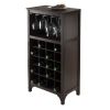 Ancona Modular Wine Cabinet with Glass Rack & 20-Bottle