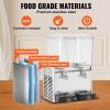 VEVOR Commercial Beverage Dispenser, 20.4 Qt 18L 2 Tanks Ice Tea Drink Machine, 590W 304 Stainless Steel Juice Dispenser with 41°F-53.6°F Thermostat C