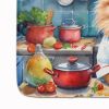 Pomeranian The Chef Memory Foam Kitchen Mat Machine Washable Anti-Fatigue Mat Cushion Comfort Bath Mat or Kitchen Rug