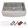 33-inch Stainless Steel Under-mount Single Bowl Apron Front Farmhouse Ledge Workstation kitchen Sink