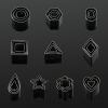 Mini Stainless Steel Mousse Ring Cookie Cutter Set Pentagram Cookie Mold 30 Pieces Baking Round Cookie Mold
