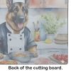 NEW German Shepherd The Chef Glass Cutting Board Decorative Tempered Glass Kitchen Cutting and Serving Board Large Size Chopping Board