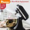 Stand Mixer Accessories 4-piece Set, Stainless Steel Whisk, Dough Hook, 5-Quart Whisk And Stainless Steel Mixing Bowl, Replaceable Food Mixer Accessor