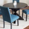 Mytzi 5-piece Dining Set, Cross-Buck Dining Table with 4 Stylish Chairs