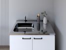 Utility Sink Cabinet Burwood, Kitchen, White
