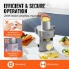 VEVOR Electric Vegetable Slicer, 4 in 1 Multifunctional Food Cutter, 200W Vegetable Chopper for Slicing Shredding Dicing and Slitting, with Cut-Resist