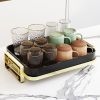 Dish Drying Rack for Kitchen Counter,Dish Drainers with Utensil Holder, Cups Holder,Extra Drying Mat,Black