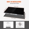 VEVOR Electric Cooktop, 4 Burners, 30'' Induction Stove Top, Built-in Magnetic Cooktop 7500W, 9 Heating Level Multifunctional Burner, LED Touch Screen