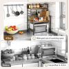 Multi-usage Stand with Metal Frame for Kitchen & Bedroom