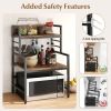 Multi-usage Stand with Metal Frame for Kitchen & Bedroom