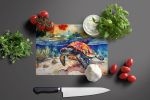 NEW Loggerhead Sea Turtle Glass Cutting Board Decorative Tempered Glass Kitchen Cutting and Serving Board Large Size Chopping Board