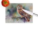 NEW Tawny Owl Glass Cutting Board Decorative Tempered Glass Kitchen Cutting and Serving Board Large Size Chopping Board
