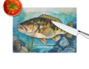 NEW Smallmouth Bass Glass Cutting Board Decorative Tempered Glass Kitchen Cutting and Serving Board Large Size Chopping Board