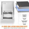 VEVOR Drop in Ice Chest, 18"L x 12"W x 14.5"H Stainless Steel Ice Cooler, Commercial Ice Bin with Sliding Cover, 40.9 qt Outdoor Kitchen Ice Bar, Drai