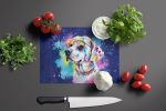 NEW Hippie Dawg Glass Cutting Board Decorative Tempered Glass Kitchen Cutting and Serving Board Large Size Chopping Board