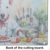 NEW Bull Terrier The Chef Glass Cutting Board Decorative Tempered Glass Kitchen Cutting and Serving Board Large Size Chopping Board