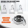 VEVOR Glass Rinser, 10 Powerful Spraying Jets 360° Rotating Cup Rinser for Sink, Wearproof ABS Kitchen Sink Faucet Cup Washer & ABS Cup Holder for Bab