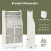 5-Tier Metal Baker's Rack with See-through Flip-up Door and Pegboard