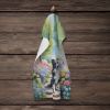 Border Collie Spring Path Kitchen Towel Dish Cloths Guest Hand Towel Decorative Bathroom Towel for Face,Tea, Dishcloth, Kitchen and Bath